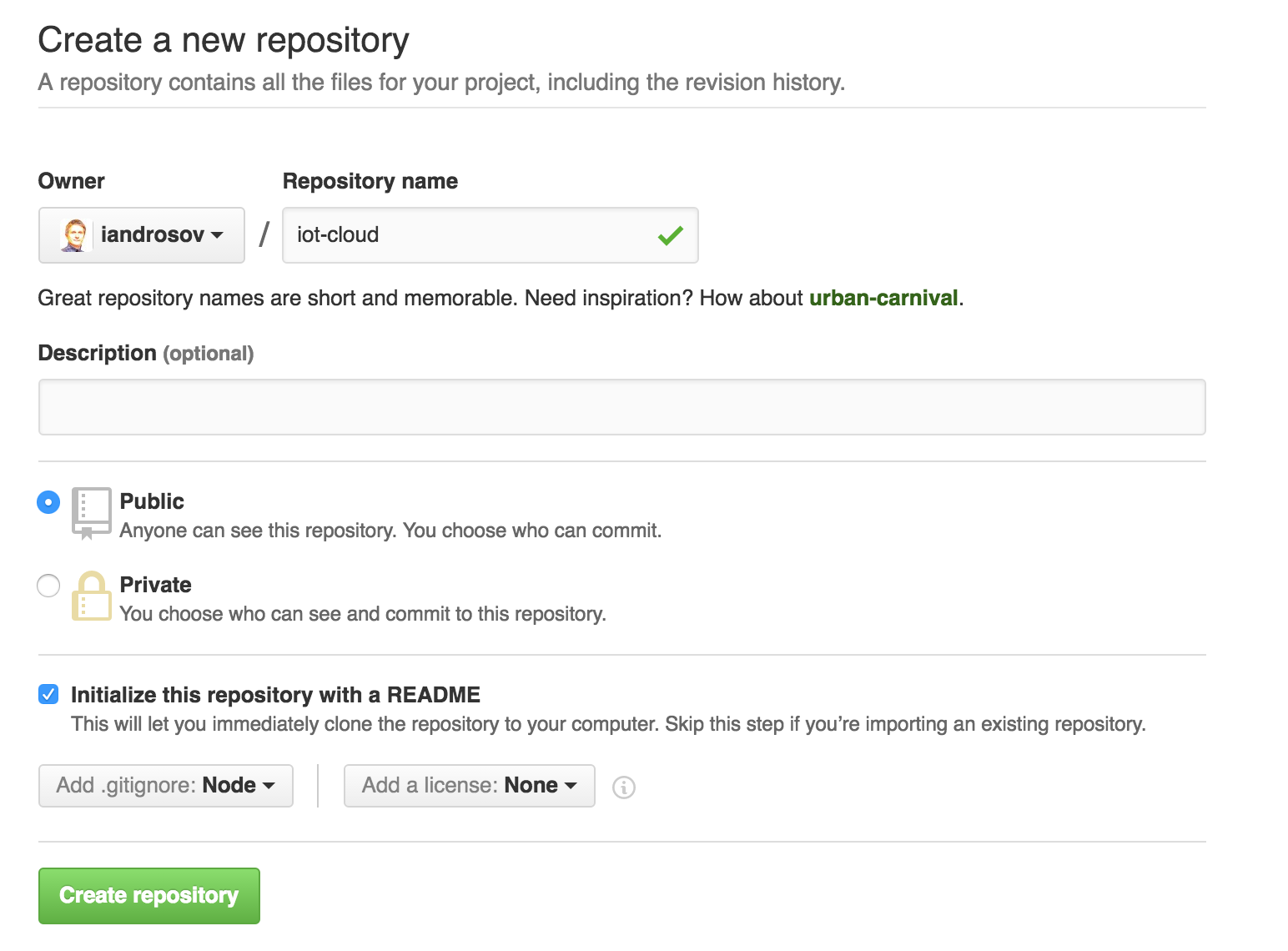 github repository